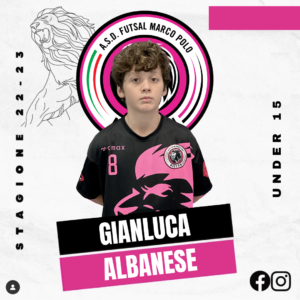 Futsal Marco Polo Under 15 - Numero 8 Albanese Gianluca